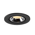 SLV LED Ceiling recessed luminaire NUMINOS� GIMBLE S, 3000K, 40�, black/chrome