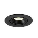 SLV LED Ceiling recessed luminaire NUMINOS� GIMBLE S, 4000K, 20�, black