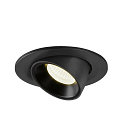 SLV LED Ceiling recessed luminaire NUMINOS� GIMBLE S, 4000K, 40�, black
