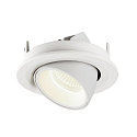 SLV LED Ceiling recessed luminaire NUMINOS� GIMBLE S, 4000K, 40�, white