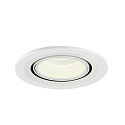 SLV LED Ceiling recessed luminaire NUMINOS� GIMBLE S, 4000K, 40�, white
