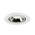 SLV LED Ceiling recessed luminaire NUMINOS� GIMBLE S, 4000K, 40�, white/chrome