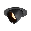 LED Ceiling recessed luminaire NUMINOS� GIMBLE M, 2700K, 20�, black