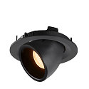 SLV LED Ceiling recessed luminaire NUMINOS� GIMBLE M, 2700K, 20�, black