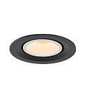 SLV LED Ceiling recessed luminaire NUMINOS� GIMBLE M, 2700K, 55�, black/white