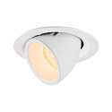 LED Ceiling recessed luminaire NUMINOS� GIMBLE M, 2700K, 40�, white