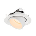 SLV LED Ceiling recessed luminaire NUMINOS� GIMBLE M, 2700K, 55�, white