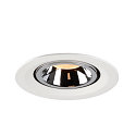 SLV LED Ceiling recessed luminaire NUMINOS� GIMBLE M, 2700K, 55�, white/chrome