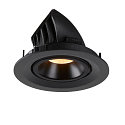 SLV LED Ceiling recessed luminaire NUMINOS� GIMBLE M, 3000K, 55�, black
