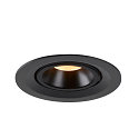 SLV LED Ceiling recessed luminaire NUMINOS� GIMBLE M, 3000K, 55�, black