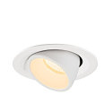 SLV LED Ceiling recessed luminaire NUMINOS� GIMBLE M, 3000K, 40�, white