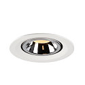 SLV LED Ceiling recessed luminaire NUMINOS� GIMBLE M, 3000K, 55�, white/chrome