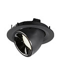 SLV LED Ceiling recessed luminaire NUMINOS� GIMBLE M, 4000K, 40�, black/chrome