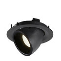 SLV LED Ceiling recessed luminaire NUMINOS� GIMBLE M, 4000K, 55�, black