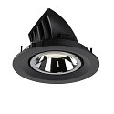 SLV LED Ceiling recessed luminaire NUMINOS� GIMBLE M, 4000K, 55�, black/chrome