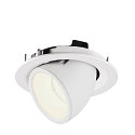 SLV LED Ceiling recessed luminaire NUMINOS� GIMBLE M, 4000K, 55�, white