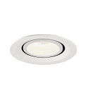 SLV LED Ceiling recessed luminaire NUMINOS� GIMBLE M, 4000K, 55�, white