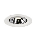 SLV LED Ceiling recessed luminaire NUMINOS� GIMBLE M, 4000K, 55�, white/chrome