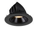 LED Ceiling recessed luminaire NUMINOS� GIMBLE L, 2700K, 20�, black