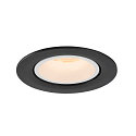SLV LED Ceiling recessed luminaire NUMINOS� GIMBLE L, 2700K, 20�, black/white