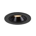 SLV LED Ceiling recessed luminaire NUMINOS� GIMBLE L, 2700K, 55�, black