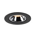 SLV LED Ceiling recessed luminaire NUMINOS� GIMBLE L, 2700K, 55�, black/chrome
