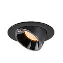 SLV LED Ceiling recessed luminaire NUMINOS� GIMBLE L, 2700K, 55�, black/chrome
