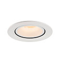 SLV LED Ceiling recessed luminaire NUMINOS� GIMBLE L, 2700K, 20�, white