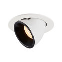 LED Ceiling recessed luminaire NUMINOS� GIMBLE L, 2700K, 40�, white/black