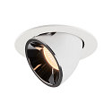 LED Ceiling recessed luminaire NUMINOS� GIMBLE L, 2700K, 40�, white/chrome