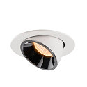 SLV LED Ceiling recessed luminaire NUMINOS� GIMBLE L, 2700K, 40�, white/chrome