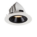 SLV LED Ceiling recessed luminaire NUMINOS� GIMBLE L, 2700K, 55�, white/black