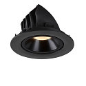 SLV LED Ceiling recessed luminaire NUMINOS� GIMBLE L, 3000K, 20�, black