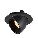 SLV LED Ceiling recessed luminaire NUMINOS� GIMBLE L, 3000K, 20�, black