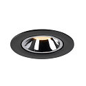 SLV LED Ceiling recessed luminaire NUMINOS� GIMBLE L, 3000K, 20�, black/chrome