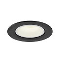 SLV LED Ceiling recessed luminaire NUMINOS� GIMBLE L, 4000K, 20�, black/white