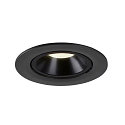 SLV LED Ceiling recessed luminaire NUMINOS� GIMBLE L, 4000K, 55�, black