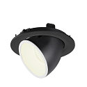 SLV LED Ceiling recessed luminaire NUMINOS� GIMBLE L, 4000K, 55�, black/white