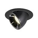 LED Ceiling recessed luminaire NUMINOS� GIMBLE L, 4000K, 55�, black/chrome