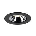 SLV LED Ceiling recessed luminaire NUMINOS� GIMBLE L, 4000K, 55�, black/chrome