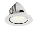 SLV LED Ceiling recessed luminaire NUMINOS� GIMBLE L, 4000K, 20�, white