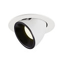 LED Ceiling recessed luminaire NUMINOS� GIMBLE L, 4000K, 40�, white/black