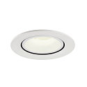SLV LED Ceiling recessed luminaire NUMINOS� GIMBLE L, 4000K, 40�, white
