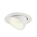 SLV LED Ceiling recessed luminaire NUMINOS� GIMBLE L, 4000K, 40�, white