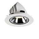 SLV LED Ceiling recessed luminaire NUMINOS� GIMBLE L, 4000K, 40�, white/chrome