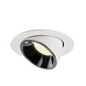 SLV LED Ceiling recessed luminaire NUMINOS� GIMBLE L, 4000K, 40�, white/chrome