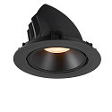 SLV LED Ceiling recessed luminaire NUMINOS� GIMBLE XL, 2700K, 20�, black