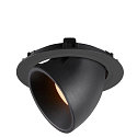 SLV LED Ceiling recessed luminaire NUMINOS� GIMBLE XL, 2700K, 20�, black