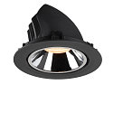 SLV LED Ceiling recessed luminaire NUMINOS� GIMBLE XL, 2700K, 20�, black/chrome