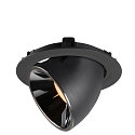 SLV LED Ceiling recessed luminaire NUMINOS� GIMBLE XL, 2700K, 20�, black/chrome